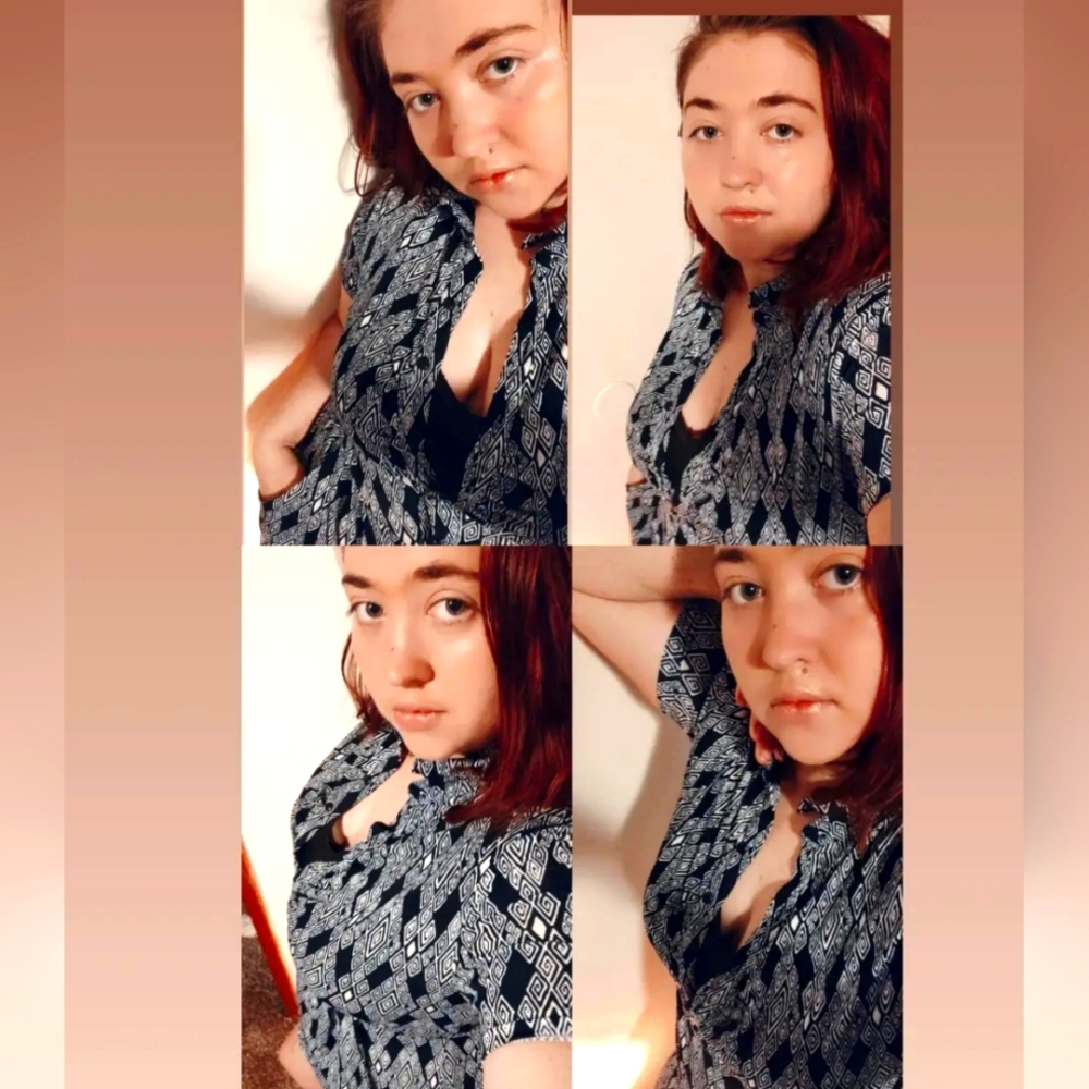 Fun retro, stretchy summer dress. Also who doesn't love pockets!